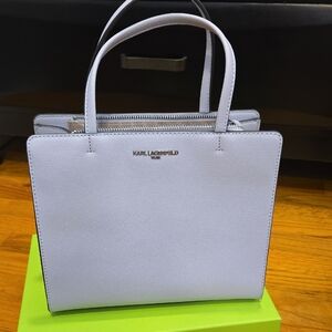 Karl Lagerfeld Women's Lavender Satchel